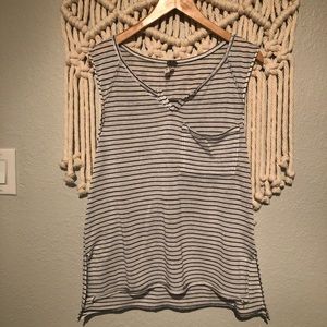 Free People stripe Henley tank